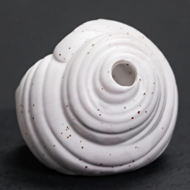 Buddha Stones Quemadores de incienso de cerámica con forma de caracola Shankha para purificación - image 10