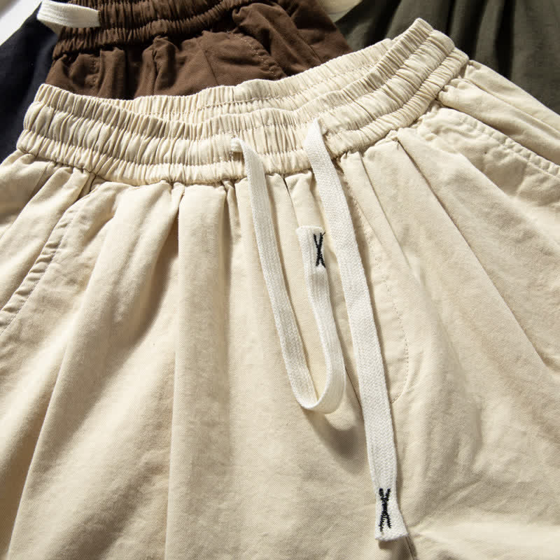 Buddha Stones Pantalones de pierna recta para hombre, de corte clásico, con cordón ajustable y bolsillos, ideales para primavera y otoño. - image 5