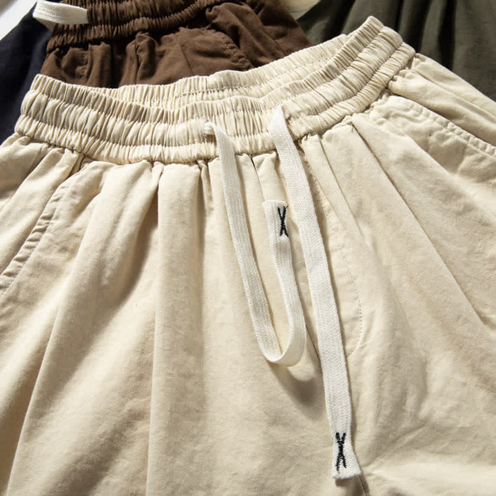 Buddha Stones Pantalones de pierna recta para hombre, de corte clásico, con cordón ajustable y bolsillos, ideales para primavera y otoño. - image 5