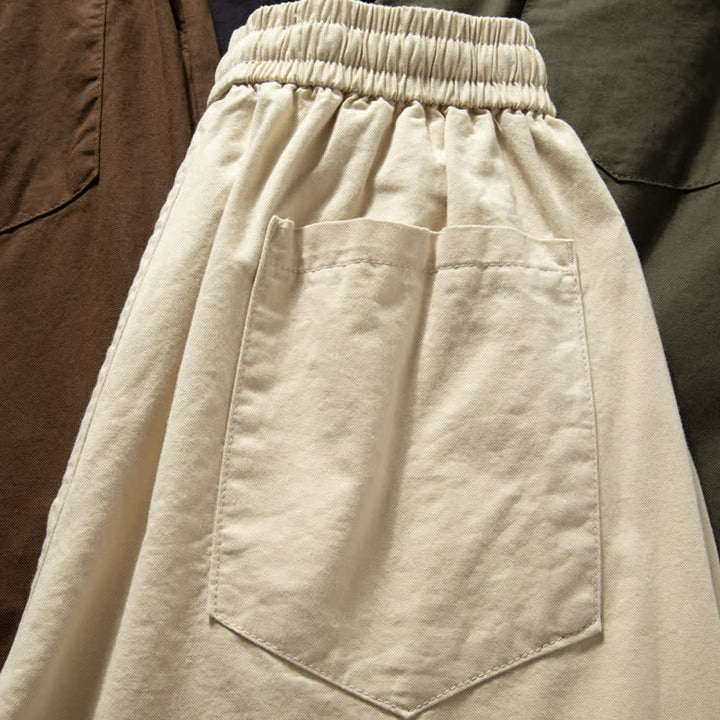 Buddha Stones Pantalones de pierna recta para hombre, de corte clásico, con cordón ajustable y bolsillos, ideales para primavera y otoño. - image 7