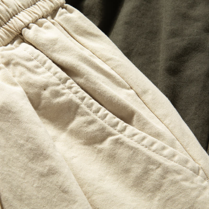 Buddha Stones Pantalones de pierna recta para hombre, de corte clásico, con cordón ajustable y bolsillos, ideales para primavera y otoño. - image 6