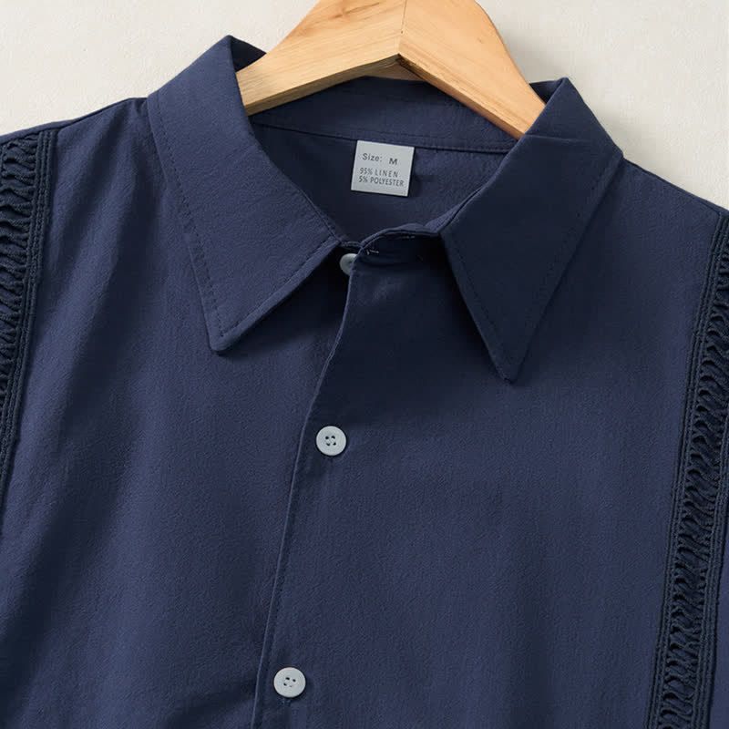 Buddha Stones Camisas de manga larga para hombre, estilo minimalista clásico, con botones, para primavera y otoño. - image 11