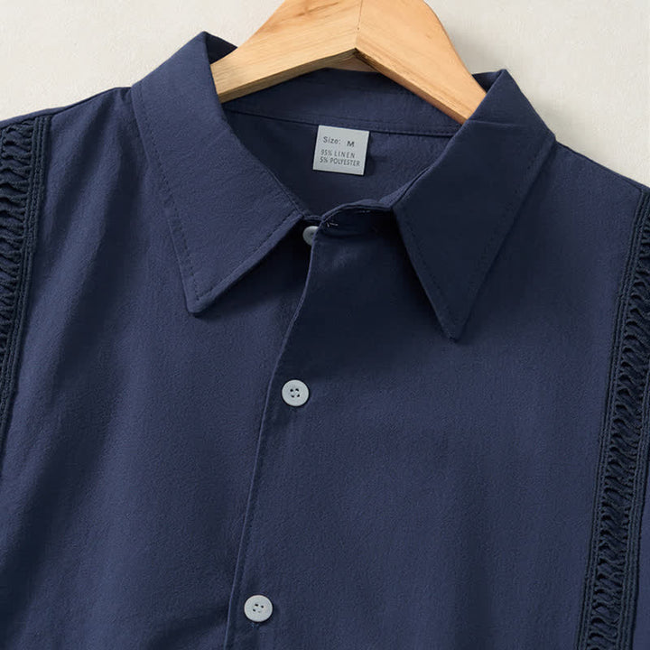 Buddha Stones Camisas de manga larga para hombre, estilo minimalista clásico, con botones, para primavera y otoño. - image 11