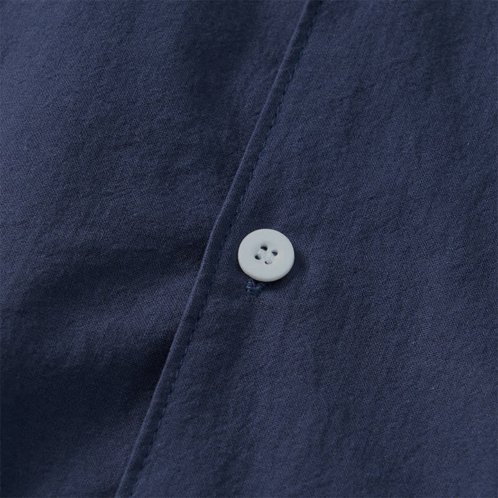 Buddha Stones Camisas de manga larga para hombre, estilo minimalista clásico, con botones, para primavera y otoño. - image 15