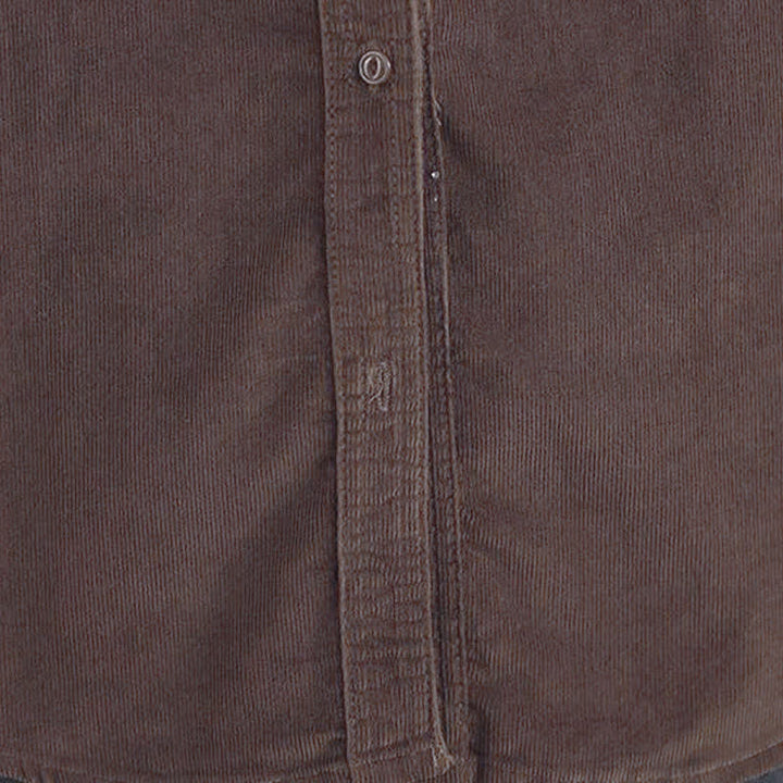 Buddha Stones Chaqueta de mujer informal de otoño/invierno estilo vintage, de pana lisa con botones y bolsillos. - image 8
