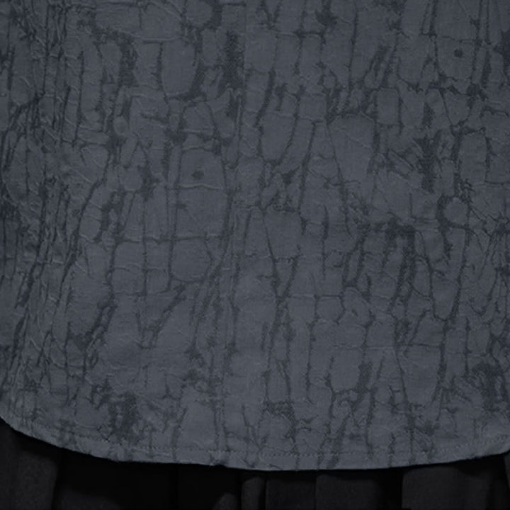 Buddha Stones Camisas de manga larga para hombre de estilo vintage Spring Tang con cuello mandarín y botones de rana. - image 10
