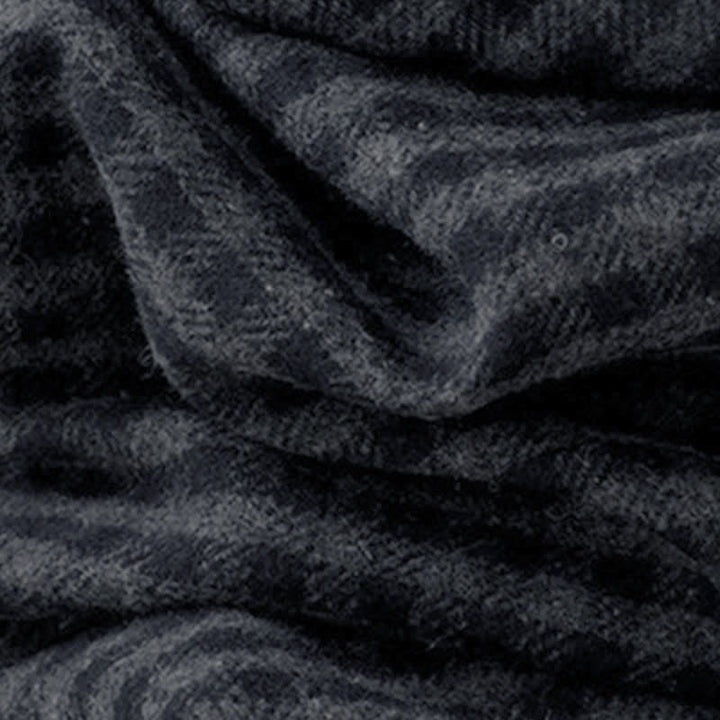 Buddha Stones Pantalones cortos de cuadros informales de invierno para mujer, de pierna recta y con bolsillo. - image 9