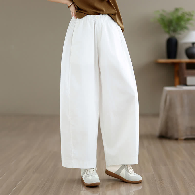 Buddha Stones Pantalones cortos lisos sencillos de color liso para mujer, estilo primavera-verano, de pierna ancha y con bolsillos. - image 14