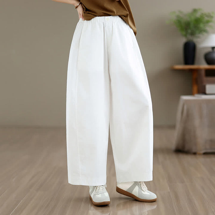 Buddha Stones Pantalones cortos lisos sencillos de color liso para mujer, estilo primavera-verano, de pierna ancha y con bolsillos. - image 14