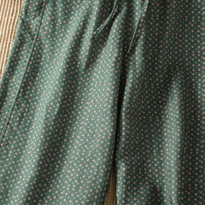 Buddha Stones Pantalones cortos de mujer estilo boho casual con cordón ajustable y estampado floral, ideales para primavera y verano. - image 6