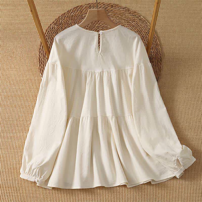 Buddha Stones Camiseta de manga larga para mujer, estilo casual, sencilla y de color liso, ideal para primavera y otoño. - image 1