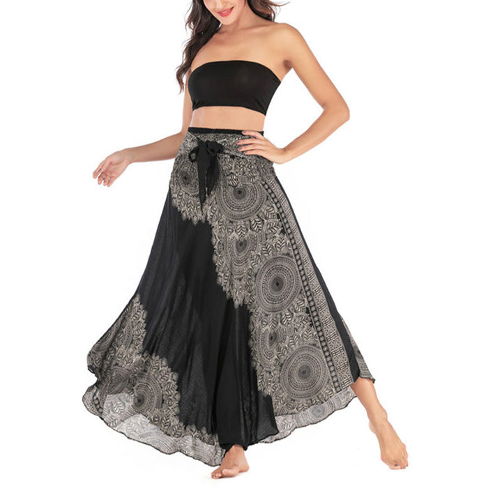 Buddha Stones Dos Estilos Vestir Boho Mandala Flor Falda Vestido Playa - image 11