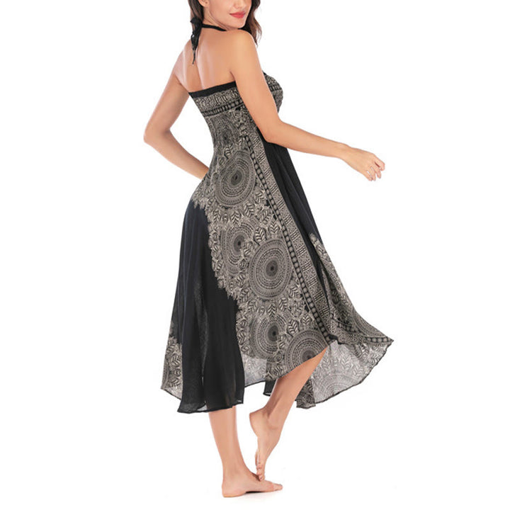 Buddha Stones Dos Estilos Vestir Boho Mandala Flor Falda Vestido Playa - image 18