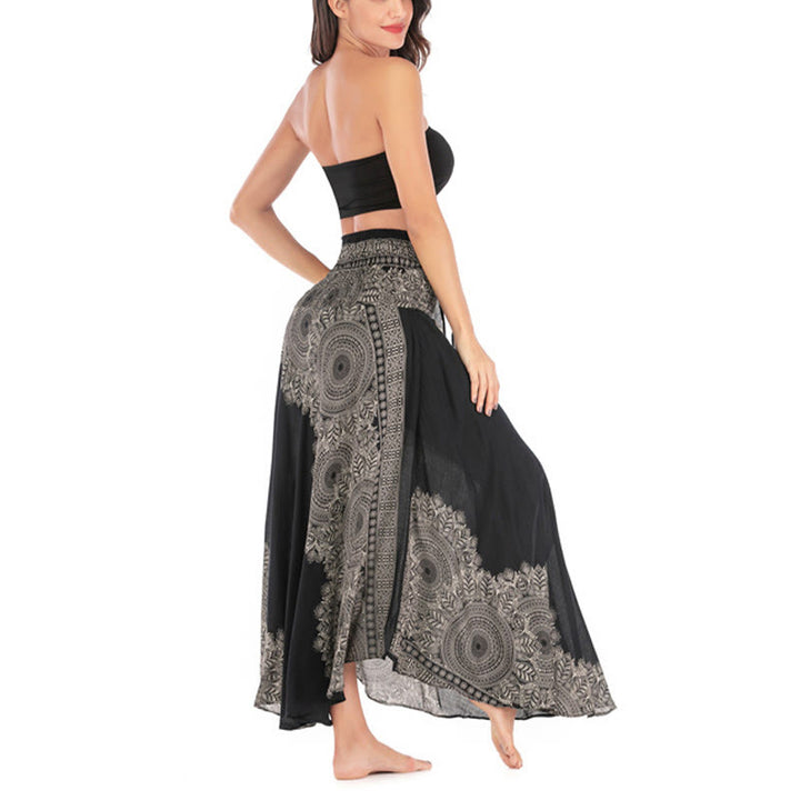 Buddha Stones Dos Estilos Vestir Boho Mandala Flor Falda Vestido Playa - image 16