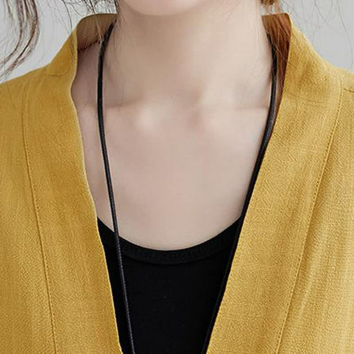 Buddha Stones Camisas de manga larga lisas, informales y minimalistas para mujer, con bolsillos, ideales para primavera y verano. - image 17