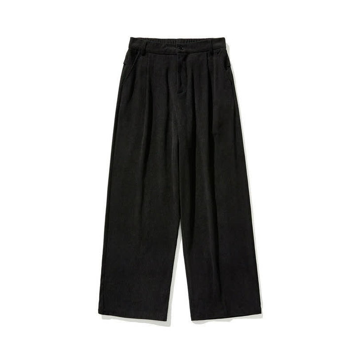Buddha Stones Pantalones tobilleros casuales de otoño/invierno con cremallera, diseño liso, para hombre, pierna recta, con bolsillo. - image 12