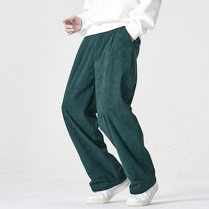 Buddha Stones Pantalones tobilleros casuales de otoño/invierno con cremallera, diseño liso, para hombre, pierna recta, con bolsillo. - image 7