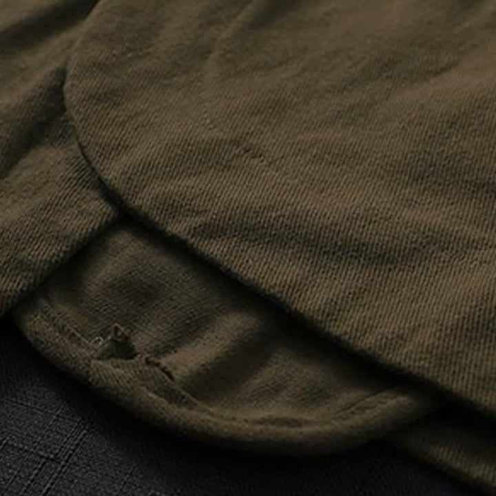 Buddha Stones Camiseta sin mangas minimalista de estilo veraniego Tang con botones y bolsillo. - image 9