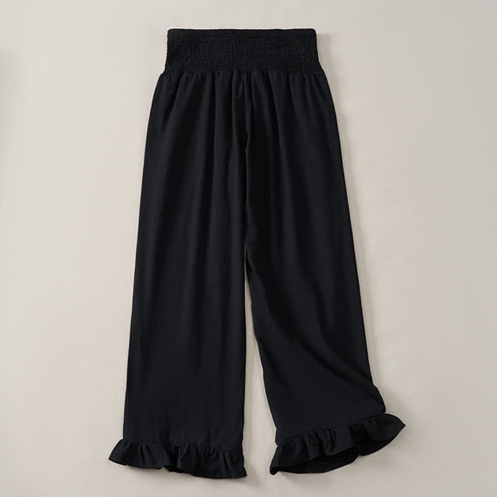 Buddha Stones Pantalones tobilleros de mujer de corte recto con bolsillos, estilo boho casual de primavera/verano. - image 10