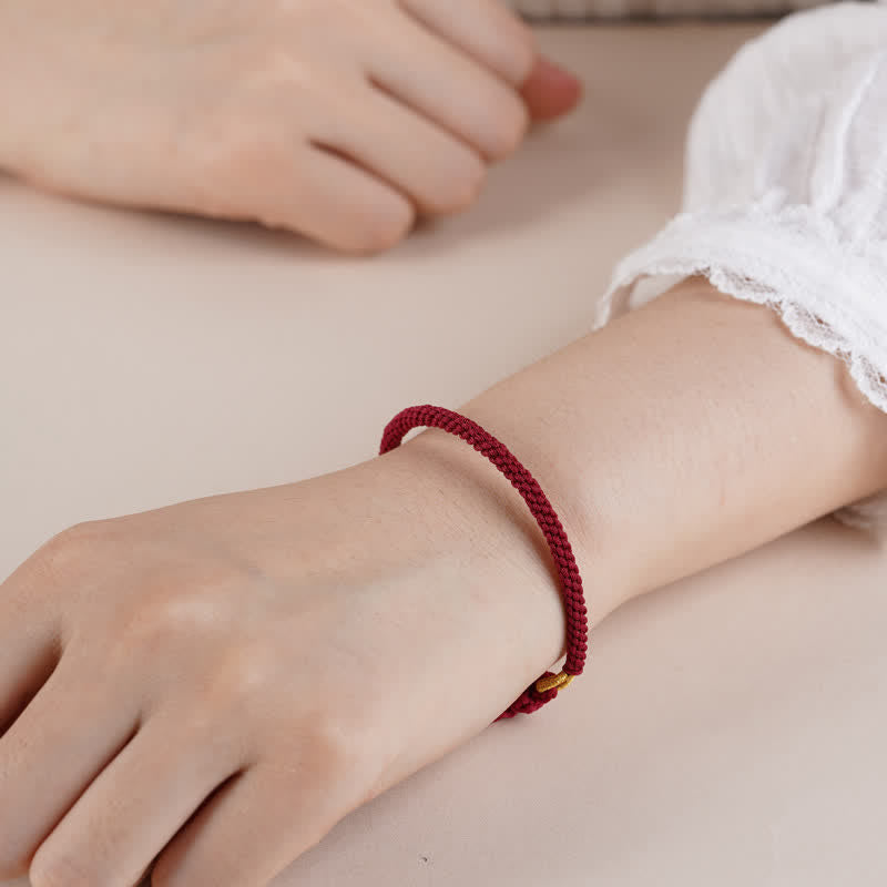 Buddha Stones Pulsera protectora ajustable tejida a mano con hilo rojo - image 3