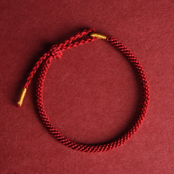 Buddha Stones Pulsera protectora ajustable tejida a mano con hilo rojo - image 2