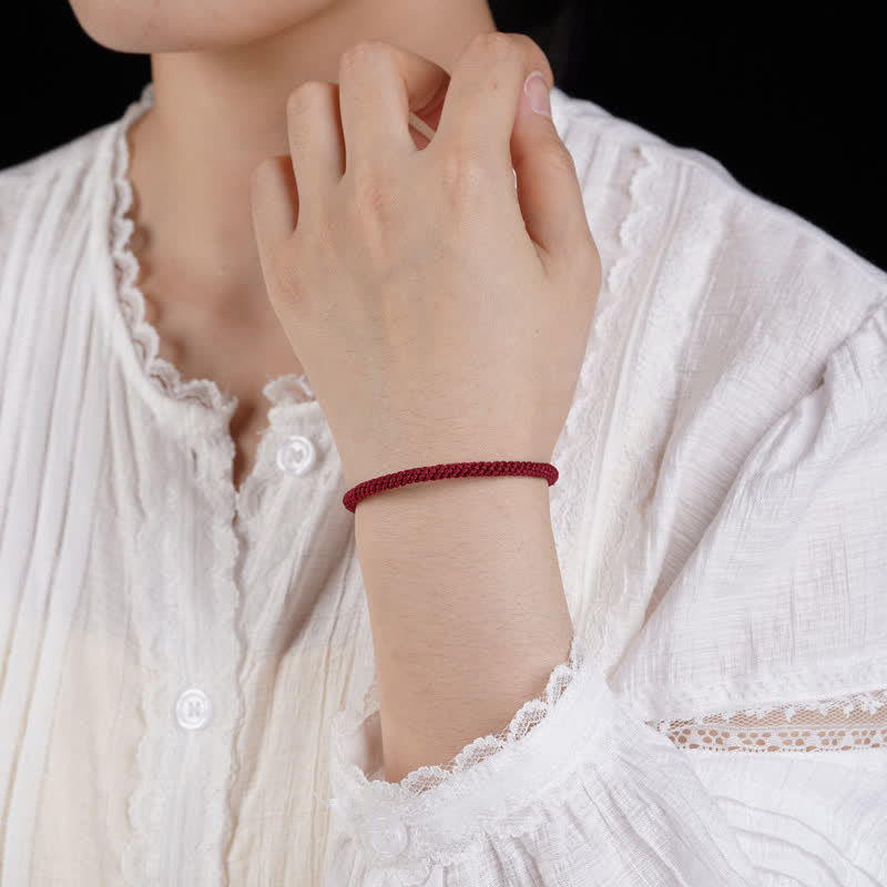 Buddha Stones Pulsera protectora ajustable tejida a mano con hilo rojo - image 4