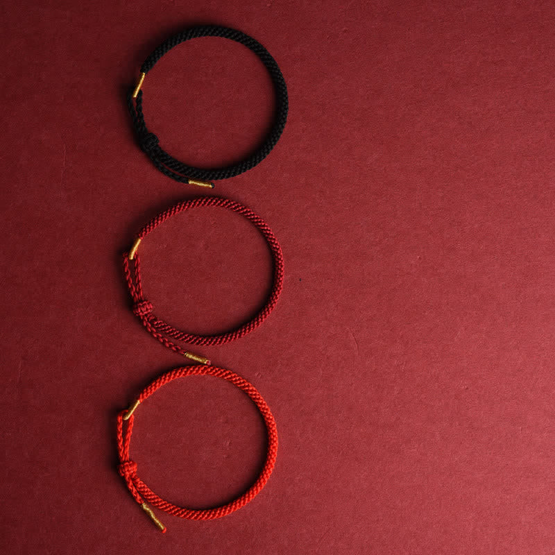 Buddha Stones Pulsera protectora ajustable tejida a mano con hilo rojo - image 11