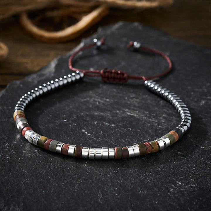 Buddha Stones Pulsera de cuentas poderosas de hematita - image 3