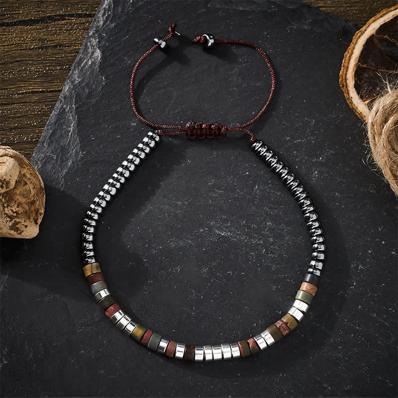 Buddha Stones Pulsera de cuentas poderosas de hematita - image 2