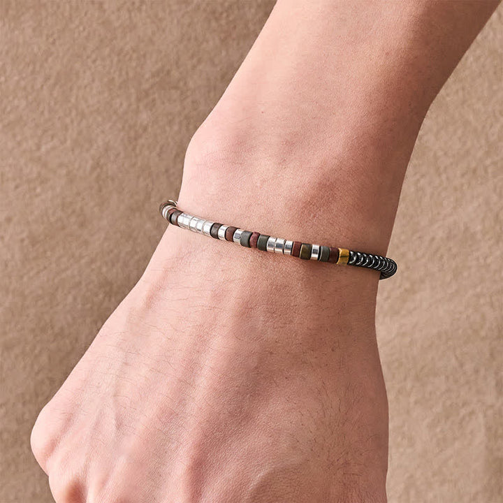 Buddha Stones Pulsera de cuentas poderosas de hematita - image 4
