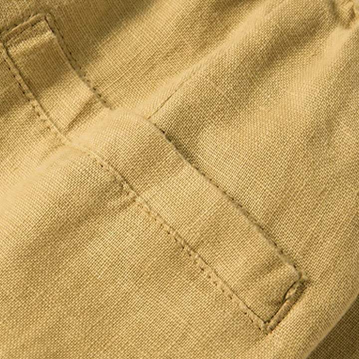 Pantalones anchos de mujer con bolsillos, de color liso y estampado de Buddha Stones. - image 29