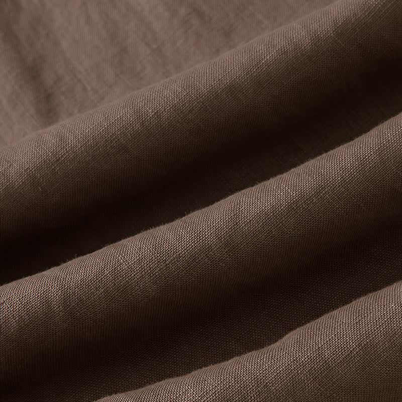 Pantalones anchos de mujer con bolsillos, de color liso y estampado de Buddha Stones. - image 18