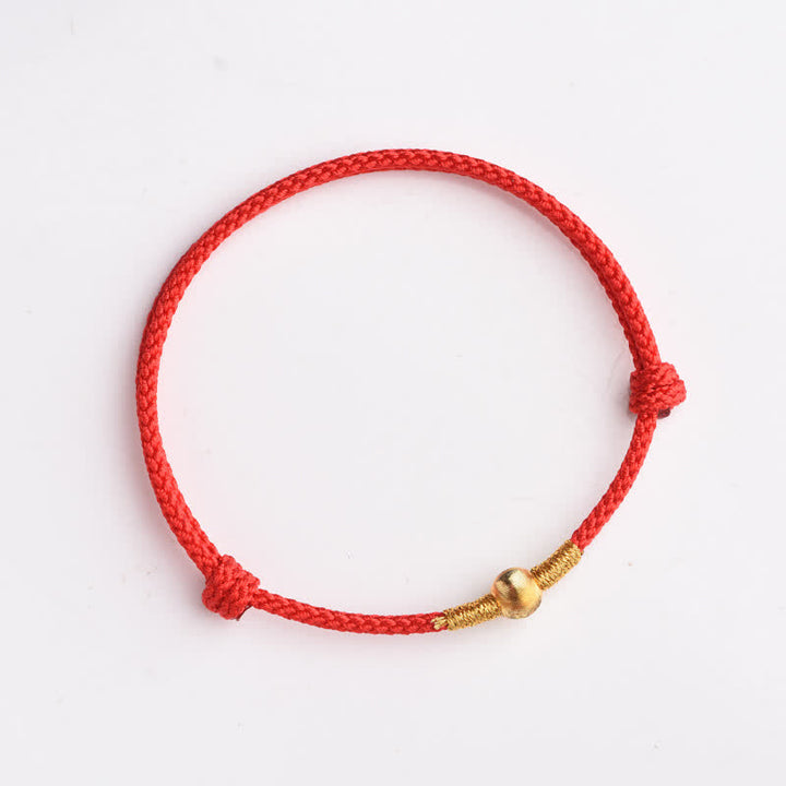 Buddha Stones Pulsera tobillera protectora tejida a mano con hilo rojo - image 7