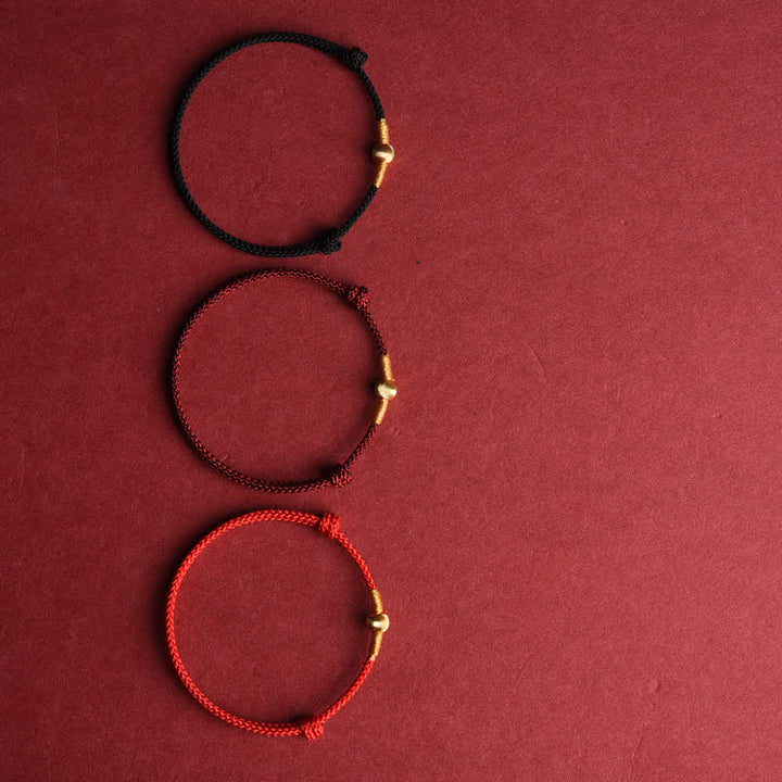 Buddha Stones Pulsera tobillera protectora tejida a mano con hilo rojo - image 13