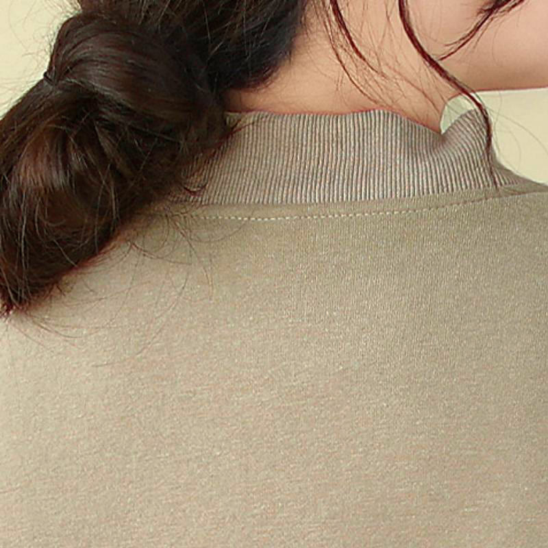 Buddha Stones Chaqueta minimalista de otoño para mujer, con botones y bolsillos. - image 10