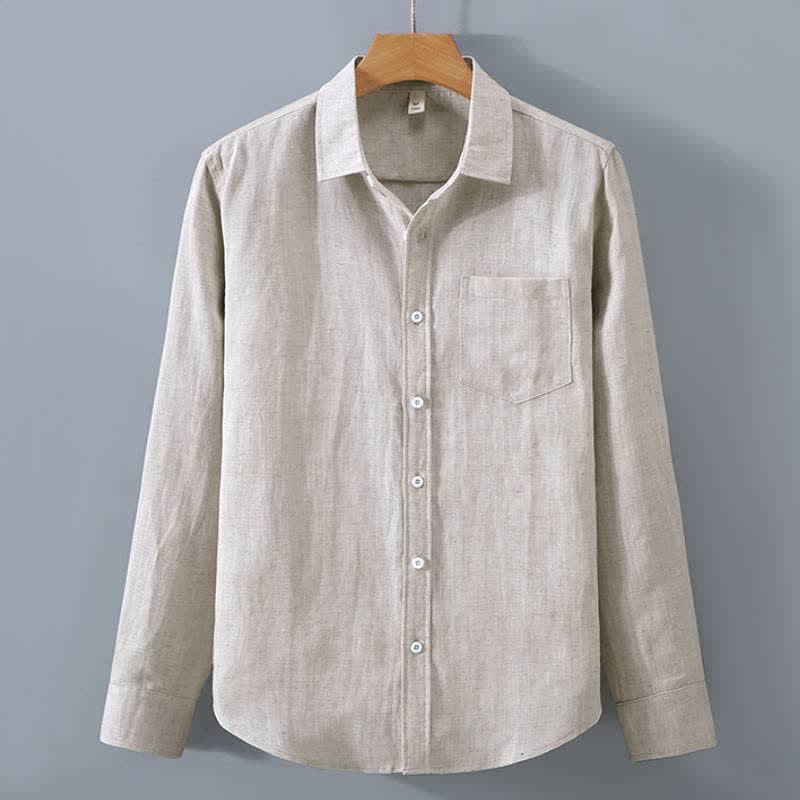 Buddha Stones Conjunto de 2 piezas para hombre: camisa y pantalón casuales con botones, ideales para primavera y otoño. También disponible en ropa de meditación con bolsillos. - image 1