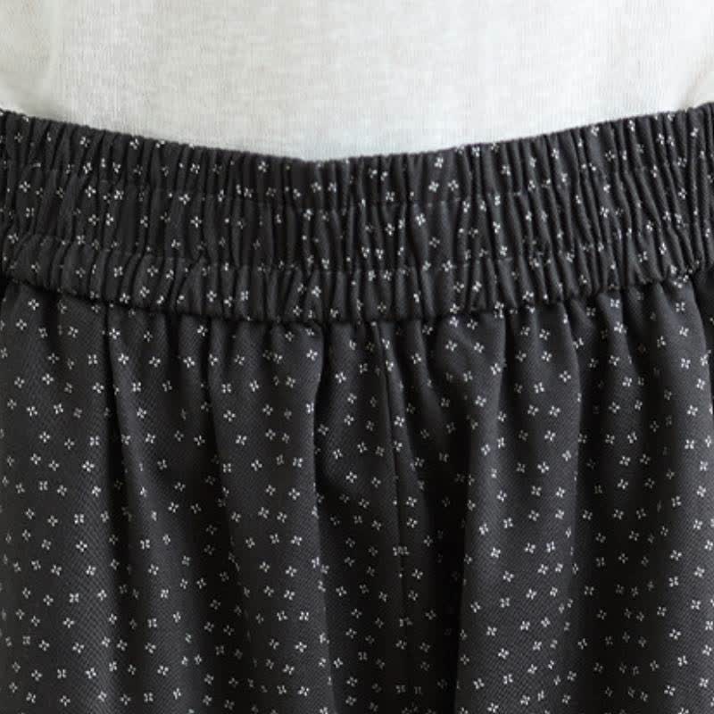 Buddha Stones Pantalones cortos casuales de primavera/verano con estampado floral para mujer, de pierna recta y con bolsillo. - image 7