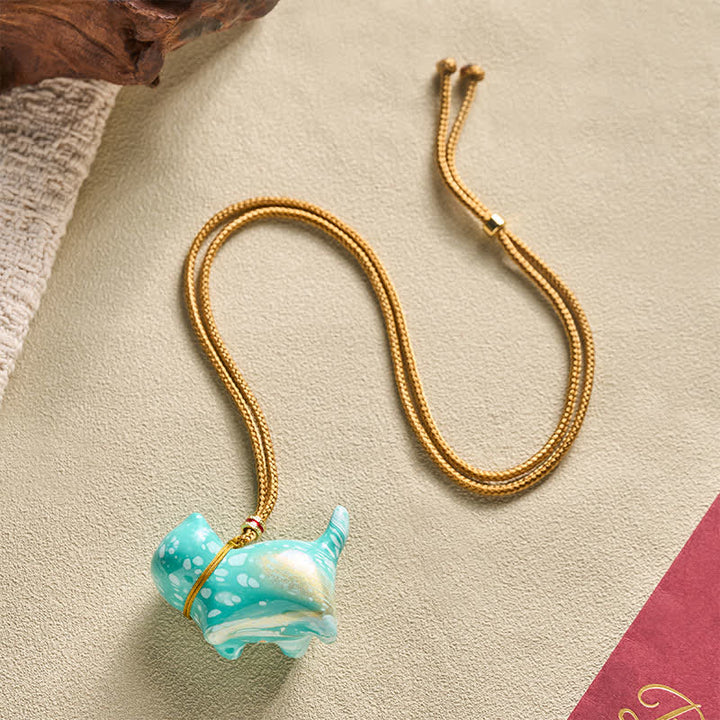 Buddha Stones Collar con dije de gato adorable y equilibrado - image 25