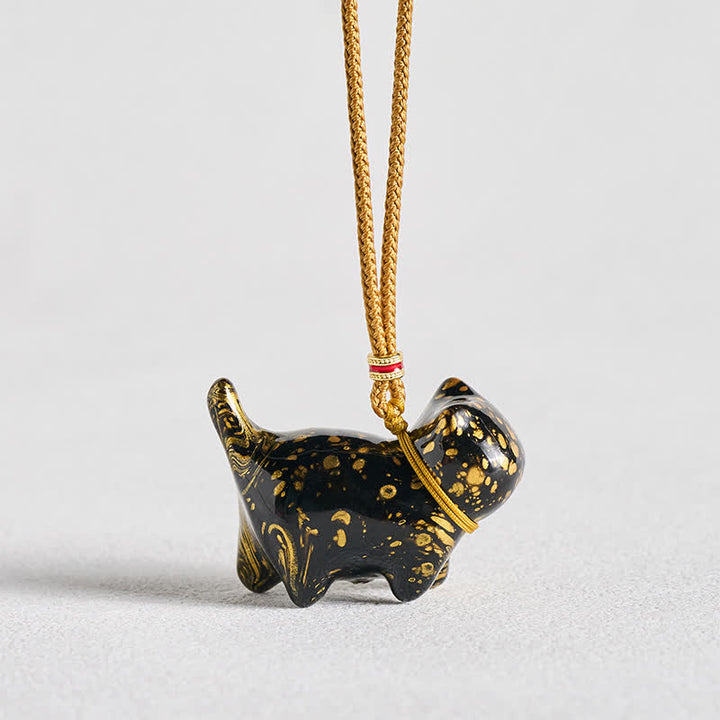 Buddha Stones Collar con dije de gato adorable y equilibrado - image 2
