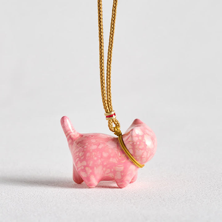 Buddha Stones Collar con dije de gato adorable y equilibrado - image 13
