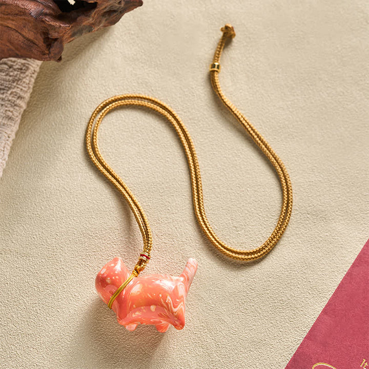 Buddha Stones Collar con dije de gato adorable y equilibrado - image 20