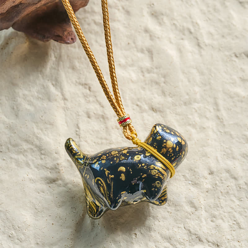 Buddha Stones Collar con dije de gato adorable y equilibrado - image 3