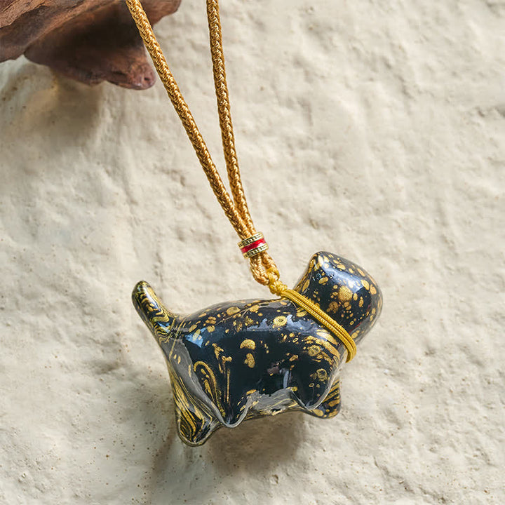 Buddha Stones Collar con dije de gato adorable y equilibrado - image 3