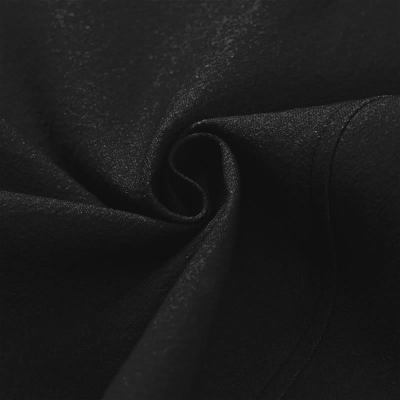 Buddha Stones Kimono de algodón con estampado de loto radiante y abertura frontal para hombre - image 5