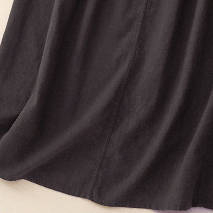 Falda de mujer con cintura elástica y corte en A, con cordón ajustable y estampado de Buddha Stones. - image 17