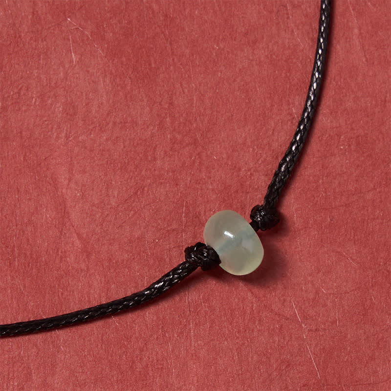 Buddha Stones Pulsera minimalista de protección de aventurina verde con hilo rojo trenzado - image 11