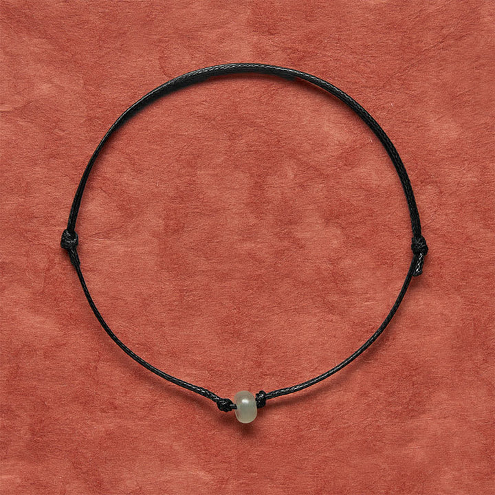Buddha Stones Pulsera minimalista de protección de aventurina verde con hilo rojo trenzado - image 10
