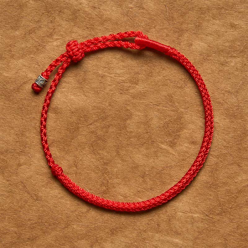 Buddha Stones Pulsera de protección Yin Yang de plata de ley 925 con hilo rojo - image 11