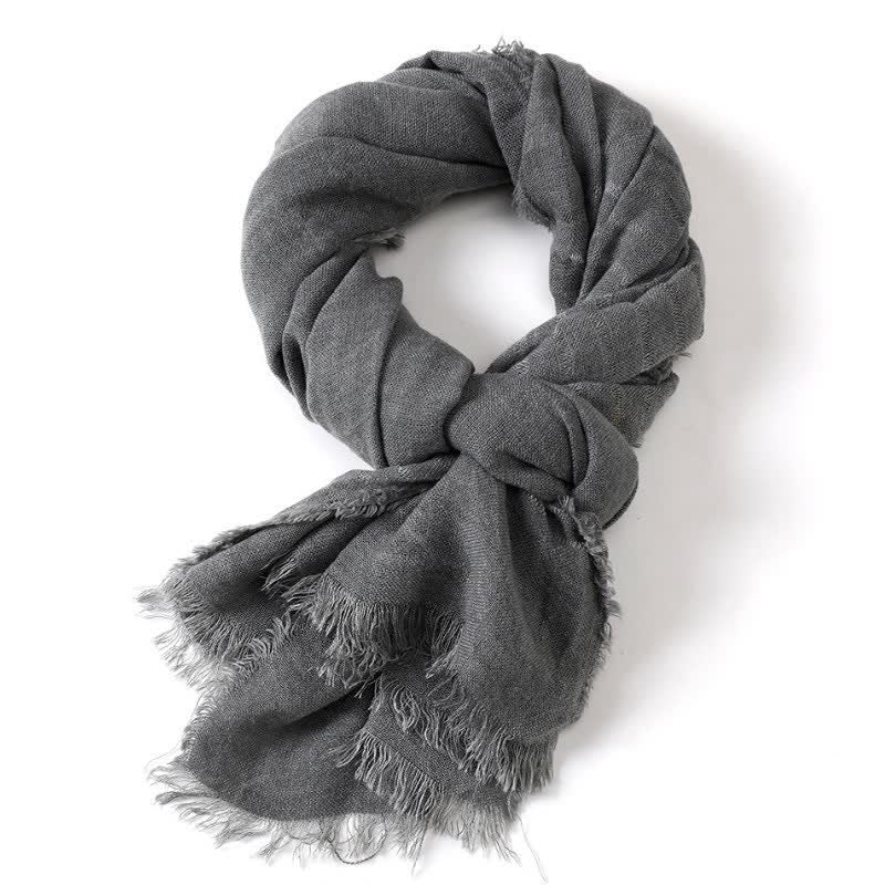Bufanda de hombre con estampado de Buddha Stones para primavera y otoño, con textura artística y para uso diario. - image 11