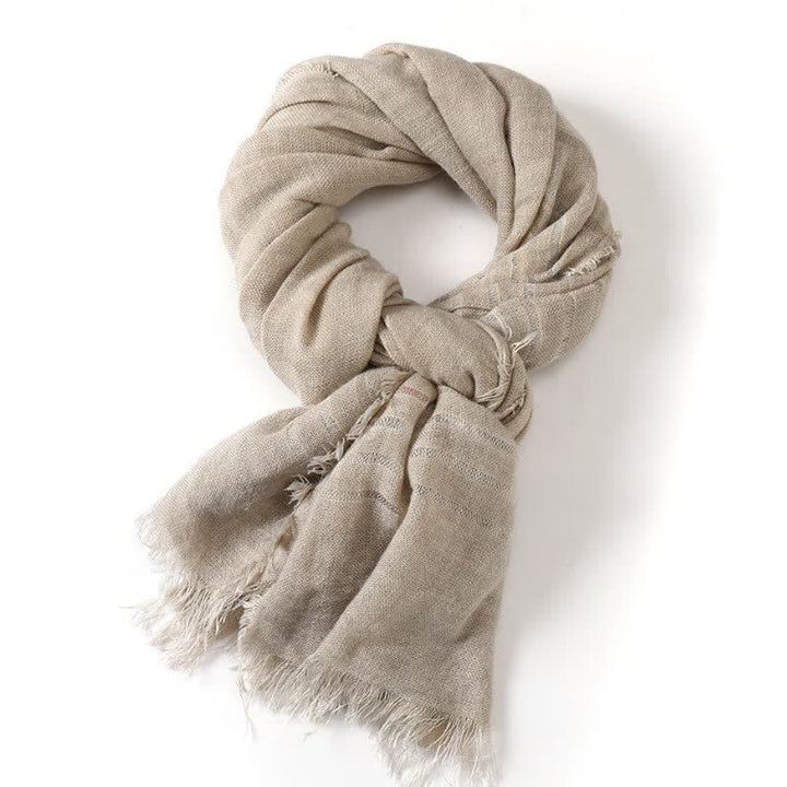 Bufanda de hombre con estampado de Buddha Stones para primavera y otoño, con textura artística y para uso diario. - image 9